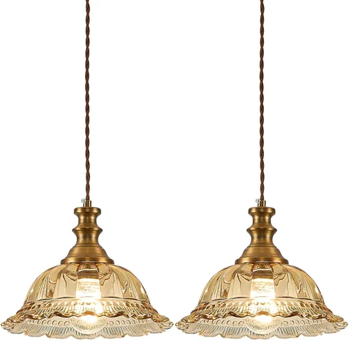 Miniatura 12 de HDDFL Lámparas Colgantes de Vidrio Modernas Accesorios de Iluminación Colgante Lámpara Colgante Acabado Cepillado Accesorio de Luz Colgante