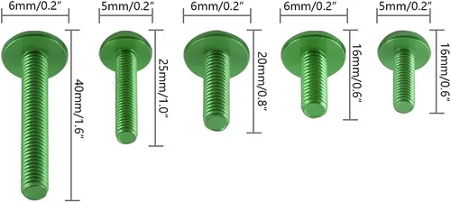 Miniatura 5 de Complete Fairing Bolts Screw Compatible with Versys 650 Compatible with Ninja 650R 1000 Z750 Z1000 ZZR600 ZX6R ZX7R ZX9R ZX10R ZX12R ZX14R
