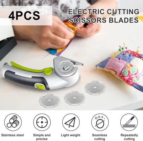 Miniatura 2 de 4 cuchillas de repuesto de acero de tungsteno para tijeras eléctricas inalámbricas, universales adecuadas para RC2600K, WX2300