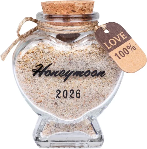 Miniatura 9 de Tarro de recuerdo de arena de luna de miel, regalos de luna de miel para parejas de recién casados, bodas, compromisos, vacaciones, viajes, regalos