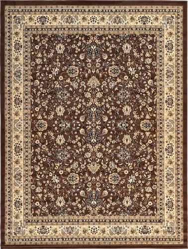 Miniatura 489 de Unique Loom Colección Sialk Hill - Alfombra de área Washington (3 pies 3 pulgadas x 5 pies 3 pulgadas, rectángulo, burdeos/crema)