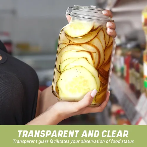 Miniatura 6 de Teenyyou Kit de fermentación de tarro de fermentación con pesos de fermentación y esclusas de aire para chucrut, verduras y otros alimentos