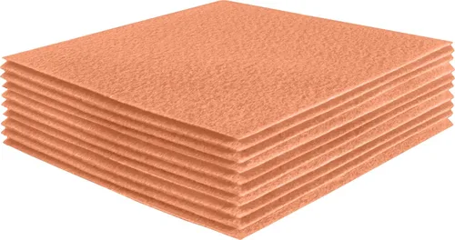 Miniatura 190 de FabricLA Hojas de fieltro acrílico para manualidades, cuadrados de fieltro precortados suaves de 4 x 4 pulgadas (3.9 in x 3.9 in), utiliza hojas