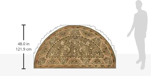 Miniatura 2 de SAFAVIEH - Colección Antigüedad, Alfombra Decorativa de 2 x 4 pies, Oliva y Oro, Lana Oriental Tradicional Hecha a Mano, Ideal para Áreas de Alto