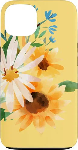 Miniatura 7 de iPhone 16 Yellow Sunflower Vintage Flower Petals Case
