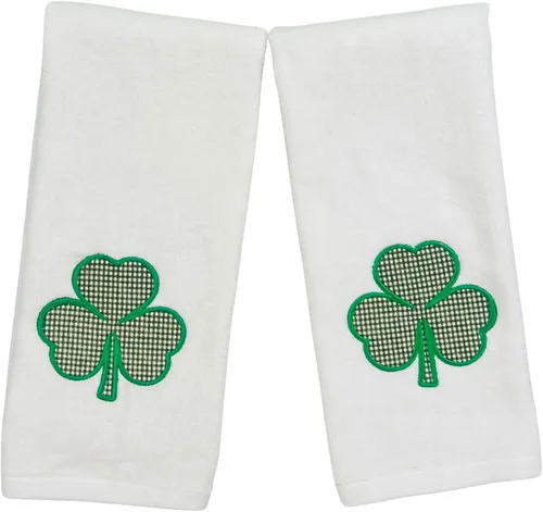 Miniatura 7 de Serafina Home Toallas de mano de baño irlandesas del día de San Patricio: suave y absorbente para invitados de cocina, bordado con apliques