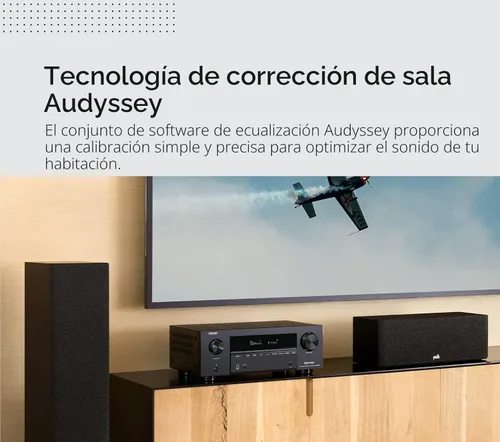 Miniatura 5 de Denon AVR-X2800H Receptor Estéreo de 7.2 Canales - AVR de Cine en Casa 8K UHD (95W X 7), Transmisión Inalámbrica a través de HEOS Integrado, Wi-Fi