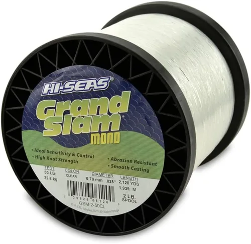 Miniatura 24 de HI-SEAS Grand Slam - Sedal de pesca de monofilamento, fuerte y resistente a la abrasión, en agua dulce y salada transparente, rosa, verde, azul Azul