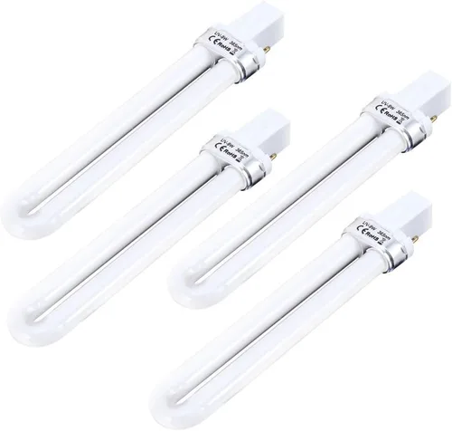 Miniatura 4 de ZJchao Juego de bombillas LED, 4 piezas de 9 W, no inductancia de repuesto, tubo UV, tubo de bombilla de 365 nm, para secador de arte de uñas