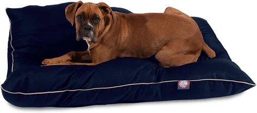 Miniatura 29 de Majestic Pet Cama rectangular para perros tamaño mediano, lavable, cama antideslizante y cómoda para mascotas, cama para jaula para perros, almohada