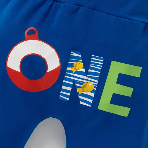 Miniatura 5 de Traje de primer cumpleaños para bebés y niños con corbatín + pantalones cortos + tirantes + sombrero para sesión de fotos