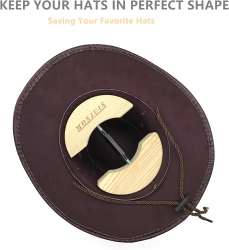 Miniatura 2 de MOSJUIS Hat Stretcher Adjustable to All Hats Size Heavy Duty Hat Stretchers for Fitted Men Cowboy Fedora Baseball Caps