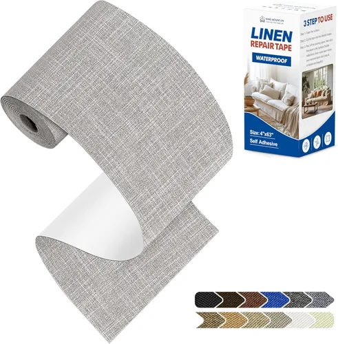 Miniatura 107 de KING MOUNTAIN Parches de reparación de lino fino, tela autoadhesiva, 8 x 11 pulgadas, 2 unidades, multicolor, para sofá de lino (beige)