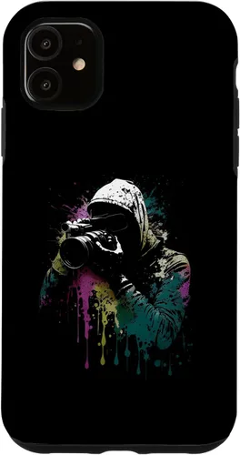 Miniatura 5 de iPhone 15 Fotógrafo con cámara reflex Splash Art Photography Case