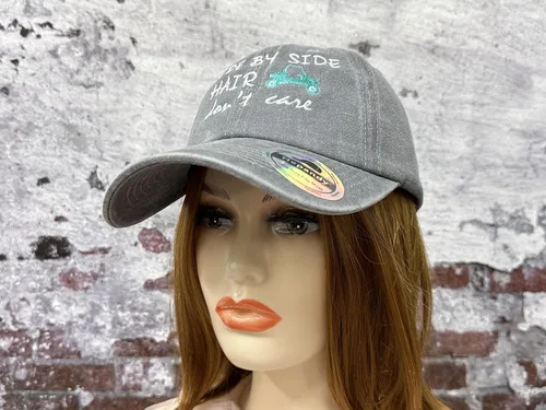 Miniatura 5 de Hepandy Sombreros bordados lado a lado del cabello Don't Care