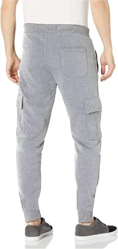 Miniatura 2 de WT02 Pantalones deportivos de forro polar con bolsillos tipo cargo para hombre