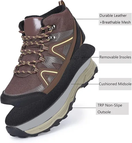 Miniatura 4 de SPR&JOY Zapatos deportivos antideslizantes para niños, transpirables, ligeras, atléticas, para correr, caminar, para niños pequeños y grandes
