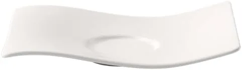 Villeroy & Boch NewWave Collection - Plato para tazas de té, porcelana premium, fabricado en Alemania, apto para lavavajillas y microondas, 7 x 6
