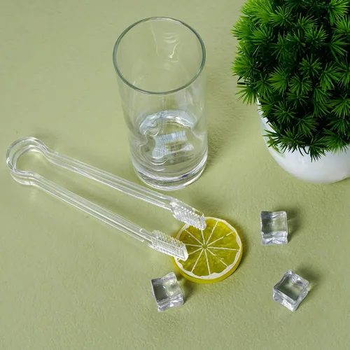 Miniatura 3 de 10 piezas de pinzas de plástico para buffet, pinzas de cocina transparentes, mini utensilio de servir, pinzas para alimentos, hielo, ensalada, bufé