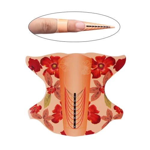Miniatura 5 de Beauty Leader - 500 unidades por rollo de uñas acrílicas para arte de uñas, extensión de gel, herramientas de peinado, formas de rizos