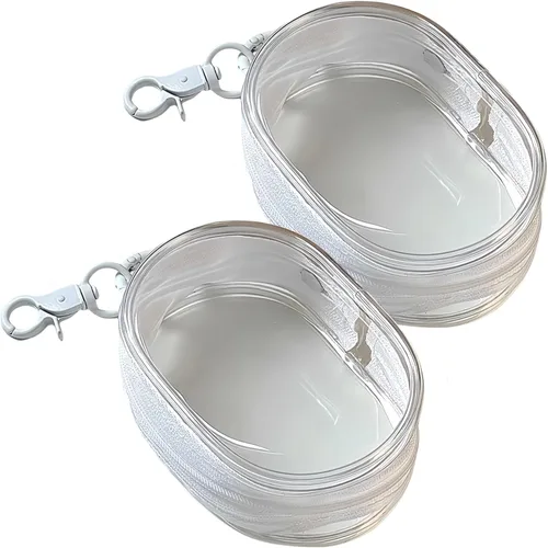 Miniatura 8 de Bolsa de almacenamiento para cables de carga, organizador compacto transparente para viajes, cables de datos, auriculares y más Mini organizador