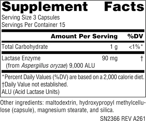 Miniatura 2 de Source Naturals, Inc. Lactase Digest* - 45 VegCap