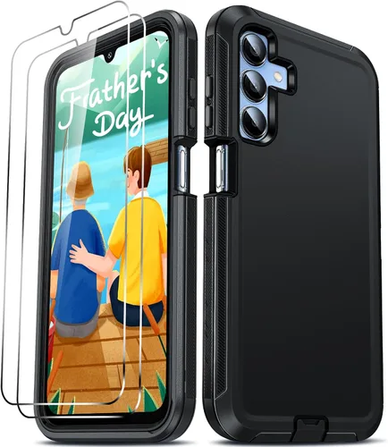 Miniatura 45 de LeYi Funda compatible con Samsumg Galaxy A05 4G: Galaxy A05 4G con resistente a los golpes, 3 en 1 de cuerpo completo, protección resistente