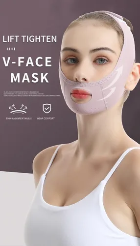 Miniatura 4 de Serena.H New Beauty - Máscara para dormir con forma de V, reutilizable en forma de V, máscara facial en forma de V, máscara de elevación de línea