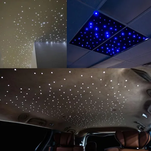 Miniatura 5 de AKEPO Kit de luces de techo de estrella de fibra óptica de 16 W, control por aplicación para automóvil y hogar, hilos de cable de fibra óptica, 150