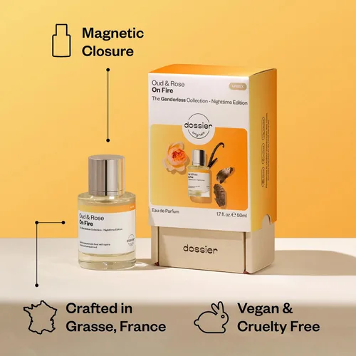 Miniatura 4 de Dossier Original Eau de Parfum - Oud & Rose on Fire - Unisex - Perfume de larga duración de 50 ML elaborado en Francia