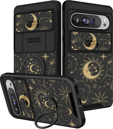 Miniatura 14 de Funermei Funda 2 en 1 para Google Pixel 7 Pro para mujeres, funda de teléfono de girasol lindo para niñas, diseño de flores florales femeninas