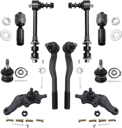 Miniatura 84 de Detroit Axle – Kit de suspensión delantera para Hyundai 2013-2018 Santa Fe 2 enlaces de barra de estabilizador 4 varillas de amarre interiores