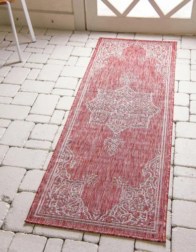 Miniatura 39 de Unique Loom Outdoor Traditional Collection - Alfombra de área antigua (4 pies 1 pulgada x 6 pies 1 pulgada, rectangular, beige y negro)