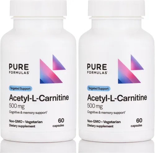 Miniatura 8 de PureFormulas Acetil L-carnitina apoyo cognitivo y de memoria L Carnitina Suplemento para cerebro, concentración y calma Alcar, 500 mg sin lácteos