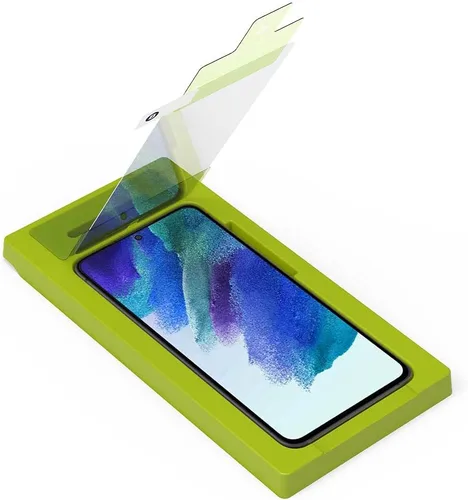 Miniatura 2 de PureGear Protector de pantalla de vidrio templado transparente HD para Samsung Galaxy S21 FE (2021), compatible con fundas, resistente a