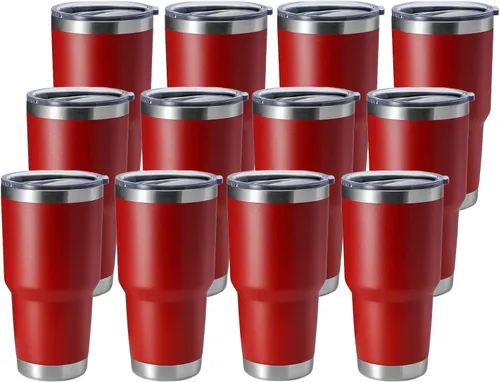 Miniatura 12 de Hasle Outfitters - Vaso de acero inoxidable de 30 onzas, taza de viaje con aislamiento al vacío de doble pared, taza de café aislada duradera, juego