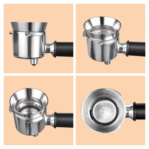 Miniatura 4 de MATOW Embudo dosificador de espresso de acero inoxidable compatible con portafiltro de 51mm