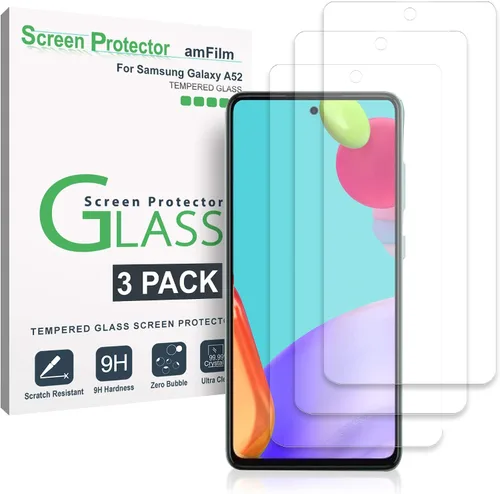 Miniatura 7 de amFilm Paquete de 3 protectores de pantalla de vidrio templado compatibles con Samsung Galaxy A14 5G de 6.6 pulgadas, con kit de fácil instalación