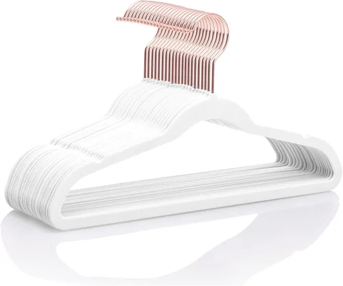 MIZGI Perchas de terciopelo para niños, perchas antideslizantes para niños grandes, perchas de 14 pulgadas para jóvenes, ropa para adolescentes,