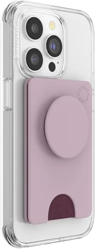 Miniatura 2 de Cartera para teléfono PopSockets con soporte expandible, tarjetero para teléfono - Rosa suave Rosa rubor