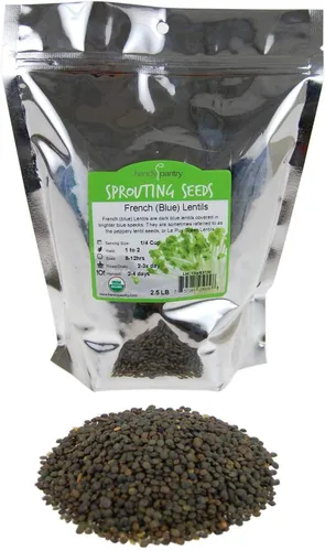 Miniatura 17 de Semilla de germinación de lentejas verdes secas orgánicas: 2.5 lb - Lentejas secas para plantar semillas de jardín, sopa, cocinar o ensalada