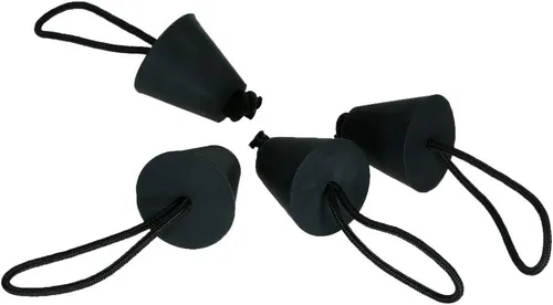 Miniatura 6 de LIXADA El mejor kit de tapón universal para kayak, kit de tapones de drenaje de canoa con orificios de drenaje de canoa, paquete de 4/6/8 Negro X 4