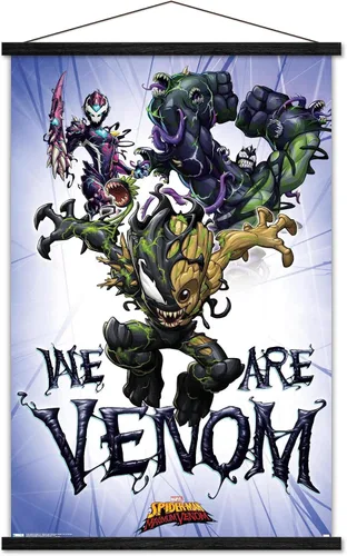 Miniatura 8 de Trends International Marvel Comics TV - Póster de pared de Spider- Man: Maximum Venom - We Are Venom, 22.375 x 34 pulgadas, versión enmarcada