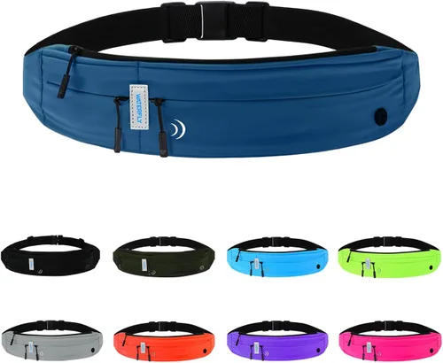 Miniatura 8 de WATERFLY Riñonera para correr con cinturón de carrera: Corredor Maratón Jogging Riñonera Deportiva Ejercicio Ejercicio Fitness Soporte para Teléfono
