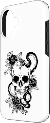 Miniatura 2 de Gothic Flower Skull Snake Roses Case for iPhone 16
