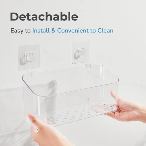 Miniatura 6 de Soporte de Almacenamiento de Juguetes de Baño para Bañera, Organizador de Juguetes de Baño Transparente de Gran Capacidad Almacenamiento de Juguetes