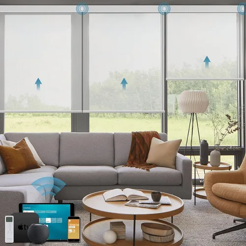 Miniatura 31 de Cortinas enrollables inteligentes de filtrado de luz motorizadas compatibles con HomeKit, persianas inteligentes para ventanas con 1% de apertura