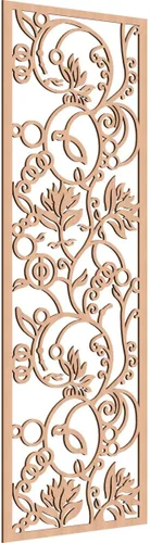 Miniatura 183 de 9 3/8"W x 24 3/8"H x 1/4"T Caspio Decorativos Paneles De Pared De Madera De Calado, Roble Rojo rojo (Red Oak)