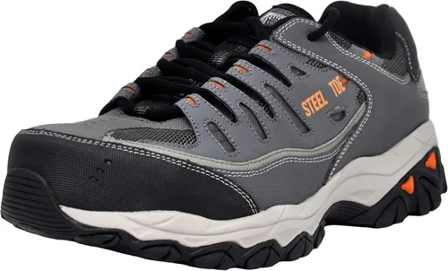 Miniatura 16 de Skechers Zapatos de construcción Cankton con punta de acero para hombre, clasificación de peligro eléctrico, espuma viscoelástica