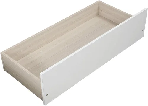 Miniatura 7 de Marco de cama moderno de madera maciza con cajones, plataforma de cama con soporte de listones de madera, no necesita somier, tamaño individual